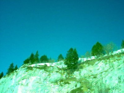 montagne bleue