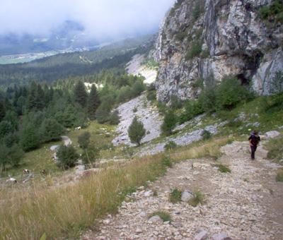 Vers le col de l'Arc